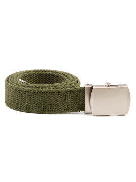 Ceinture en toile boucle chromée (30 mm)