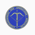 Patch 3D PVC COS (bleu)