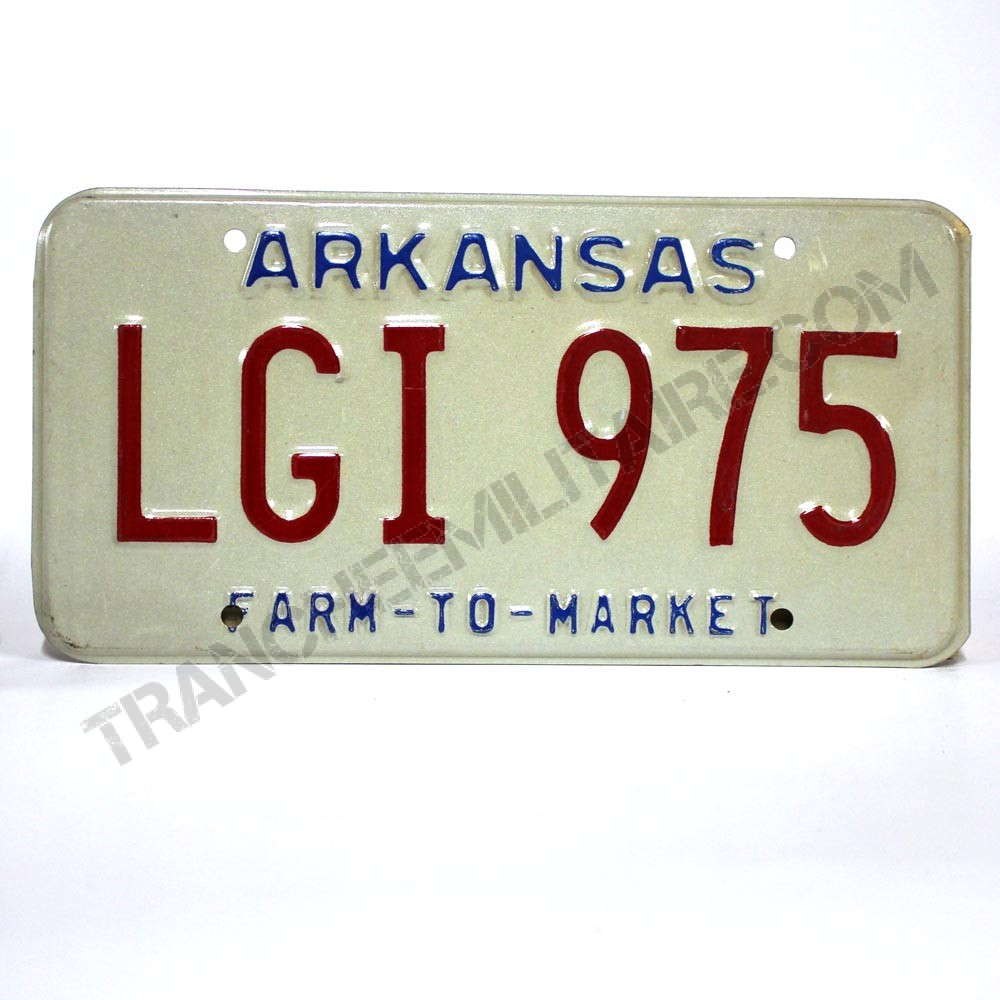 Plaque immatriculation americaine authentique Arkansas 392 RHJ