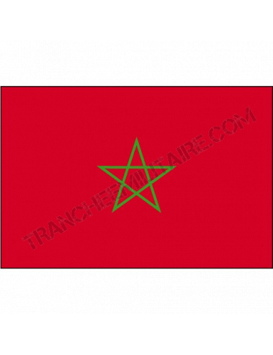 Drapeau Maroc (150*90 cm) - La Tranchée Militaire