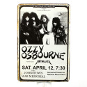 Plaque Ozzy Osbourne Metallica