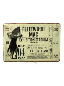 Plaque Fleetwood Mac ticket