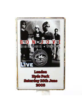 Plaque Bon Jovi Bounce Tour