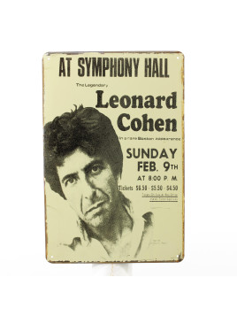 Plaque Leonard Cohen