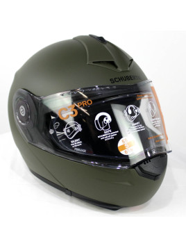 Casque moto Vert OTAN