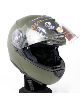 Casque moto Vert OTAN