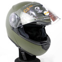 Casque moto Vert OTAN