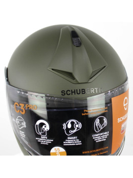 Casque moto Vert OTAN