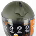 Casque moto Vert OTAN