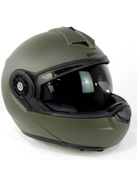 Casque moto Vert OTAN