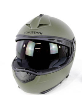 Casque moto Vert OTAN