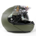 Casque moto Vert OTAN