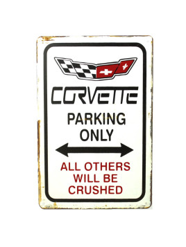 Plaque Parking Corvette