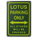 Plaque Parking Lotus