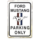 Plaque Parking Ford Mustang