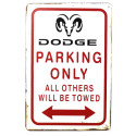 Plaque Parking Dodge