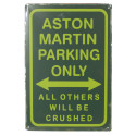 Plaque Parking Aston Martin