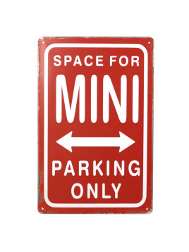 Plaque Parking Mini (rouge)