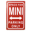 Plaque Parking Mini (rouge)